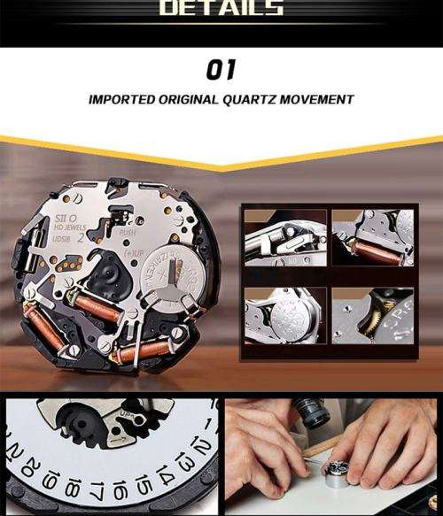 * Megir Brand Top Watch** Golden SS Case  Luxury Men* 6 Hands * Quartz Wristwatch CHRONOGRAPH