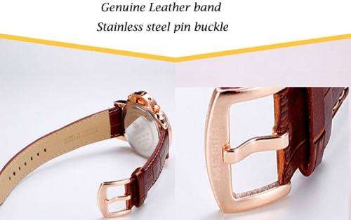 * Megir Brand Top Watch** Golden SS Case  Luxury Men* 6 Hands * Quartz Wristwatch CHRONOGRAPH
