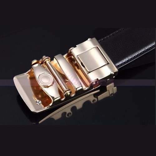 ** Men **Golden Eagle Buckle** leather automatic Buckle  Fashion Waist Belt   *