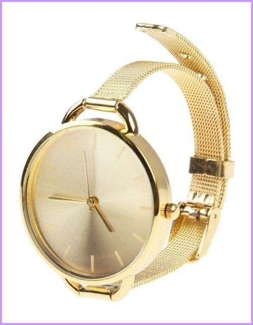 --*****New Elegant Classic Women Quartz Stainless Steel Analog Wrist Watch *