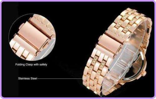 **LADIES GENEVA BIG DIAL FULL BLING DESIGNER STYLE STAINLESS STEEL QUARTZ WATCH**
