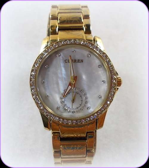 -Womens Curren( 3207 ) Brand** BEAUTIFUL UNIQUE*** Gold Plated *