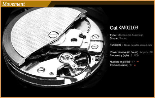 *KS Imperial* Black Dial Gold Case Automatic Mechanical Mens ** Wrist Watch+Box*