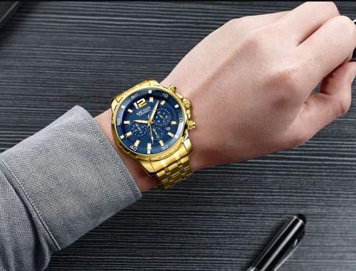 *** Megir 2068 ** Top Watch* New Style Big Luxury Men Quartz Wristwatch CHRONOGRAPH * 6 HANDS *