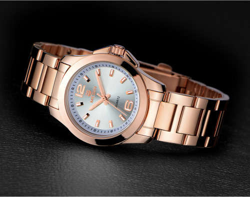 Megir 5006L  -Quality Ladies Solid Analog Watch * Gold *