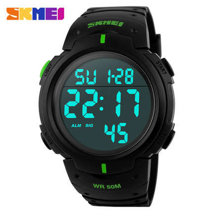 FREE SHIPPING !***SKMEI **Model : 1068  Chronograph Black  Multifunction Watch**