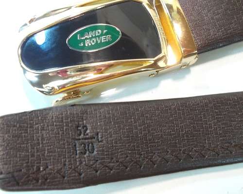 ** Men **Black & Gold Buckle*LAND ROVER*Dark Brown leather  automatic Buckle  Fashion Waist Belt   *