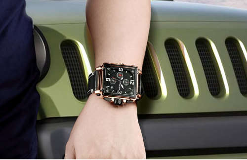 *** Megir (2061)  Brand** Top Watch* New Style  Big Luxury Men Quartz Watch CHRONOGRAPH * 6 HANDS *