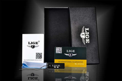 Lige 9812 - Ladies Lovely  Watch * 6 HANDS* Box,Book, & Papers ** White Dial/Red Strap