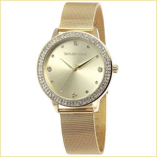 From UK ** Magnifisant*Taylor Cole Lady Georgeos Steel Band Bracelet Luxury Watch*FREE SHIPPING*