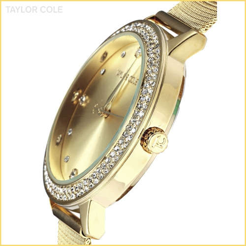 From UK ** Magnifisant*Taylor Cole Lady Georgeos Steel Band Bracelet Luxury Watch*FREE SHIPPING*