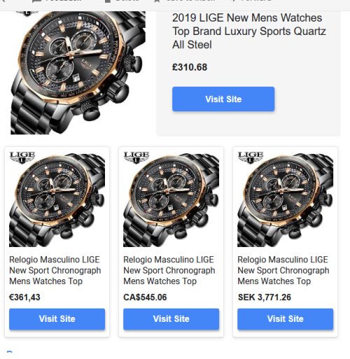 *BIG,HEAVY- FULL STEEL,* DEEP DISH* LIGE  9902 Quality*6 Hands* Chronograph Watch *FULL HOUSE!