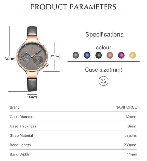 * Magnifisant* Naviforce* Lady Georgeos  Luxury Watch*