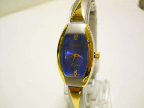 -MODERN JUSTIN LADIES  TWO TONE STEEL WATCH-QUALITY!