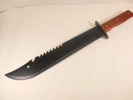 AUCTION LOT****495mm   BLACK PANGA  CUAPRY STONE KNIFE
