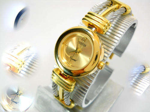 -MODERN JUSTIN  LADIES  WATCH-GOLD COLORED