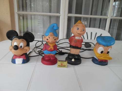 4 - Vintage Plastic Lamps