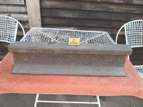 very old sar steel train rail