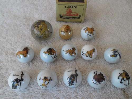 13 - Vintage Lion king marbles
