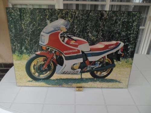 Stunning vintage classic very large print of a Honda CB1100R