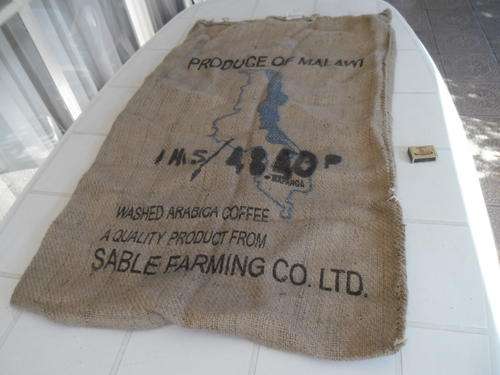 large Hessian bag