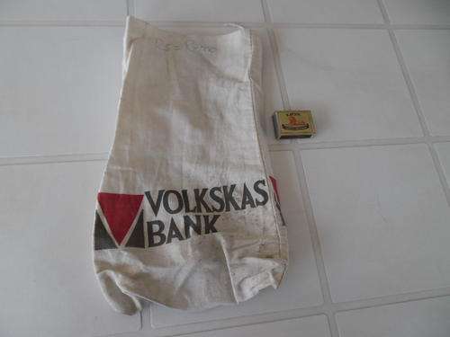 vintage Volkskas bank bag
