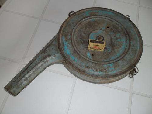 vintage Nissan air cleaner for hanging in your mancave