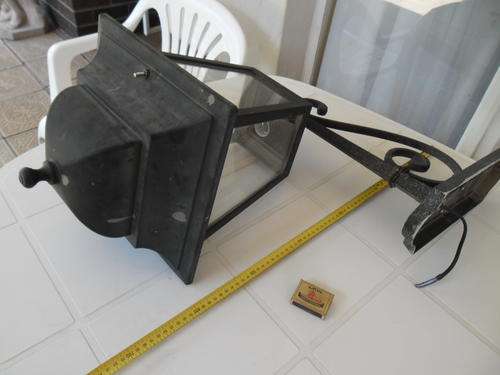 vintage very large electric lantern wall mount light