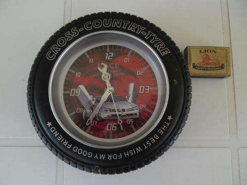 vintage merc plastic tyre clock
