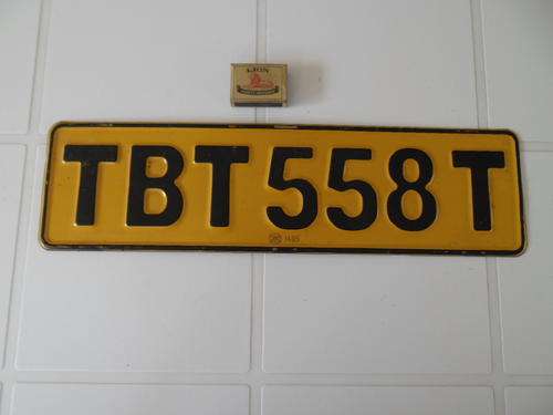 vintage car number plate raised letters for buyer cinetomic only