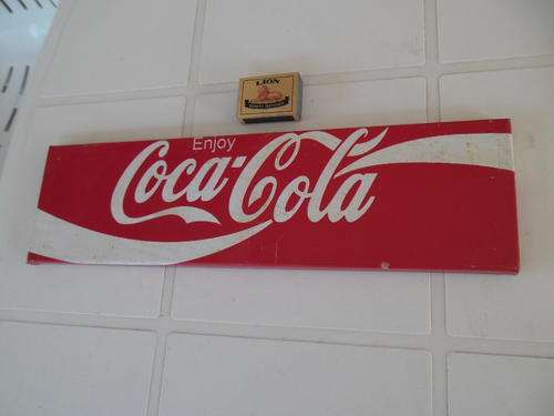 vintage coca cola metal sign (not stickers or vinyl)