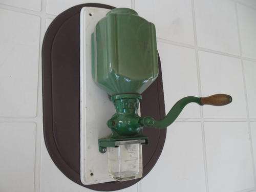 vintage large PE.DE. coffee grinder 370mm high