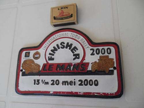 Le Mans ceramic art tile made in Holland
