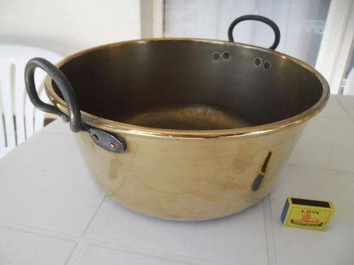 very large jam brass pot