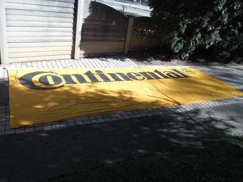 extra large used Continental nylon banner stunning and rare postage included in the price