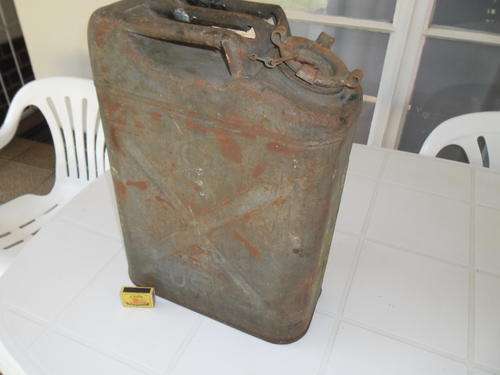 rare heavy old U.S.A. metal jerry can 350mm wide x 470mm high
