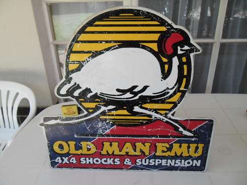 old man emu look like road runner metal sign size 615mm x 580mm not enamel