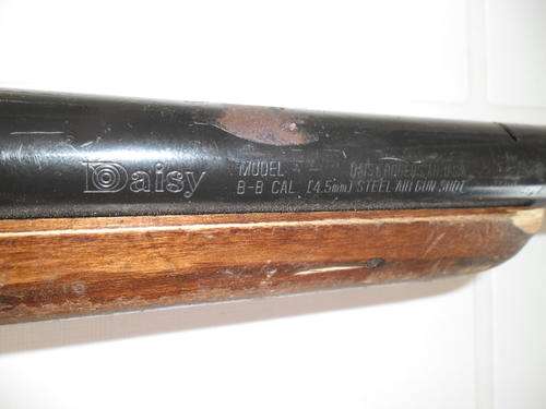 Daisy Rogers AR USA 4,5mm steel air gun shot B-B cal size is 890mm long