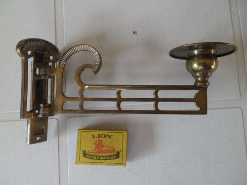 brass piano candle holder bracket 205mm long