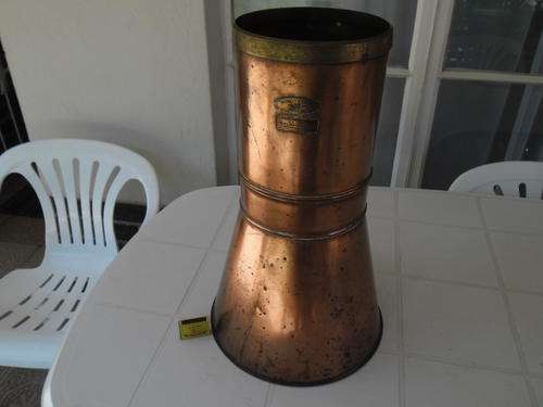 stunning old very large negretti & zambra copper vase/pot/funnel for decor size is 550mm high