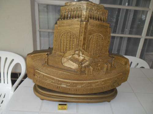 very large Voortrekker monument model 600mm high x 630mm wide weighs 8kg don't no the material