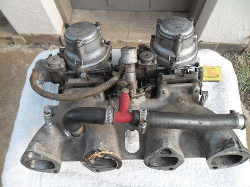 Rare complete Stromberg carburetors with manifold made in W-Germany