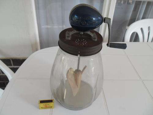 rare large tear shaped butter churn size is 360mm high no damage