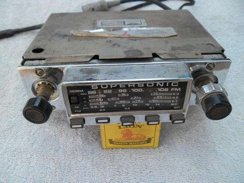 old Supersonic car radio don't no if it is working purchase as is
