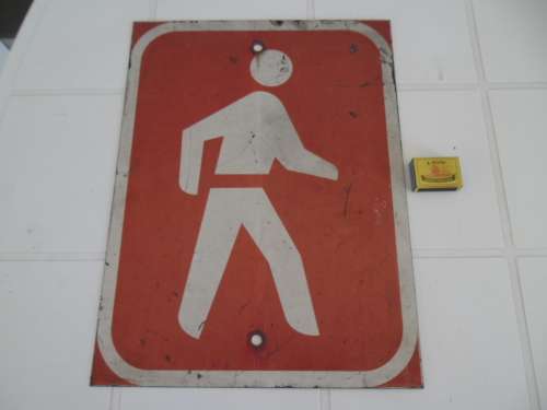 original old heavy metal sign not enamel size is 340mm x 450mm weighs 2kg