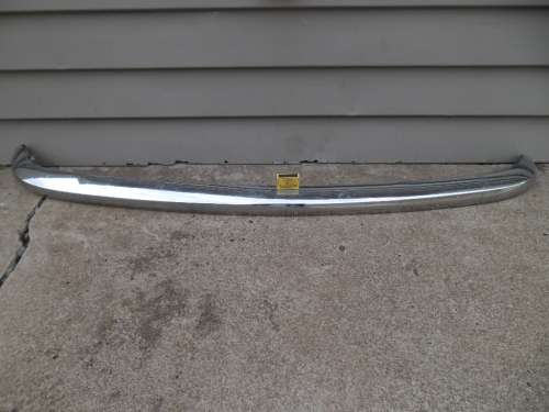 Stunning  old metal bumper for Mini or Morris not sure size is 1350mm long