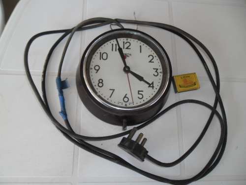 very rare small old Smith sectric wall clock working size is 205mm wide