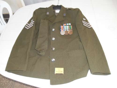 SA army uniform with medals purchase as is medals was in pocket