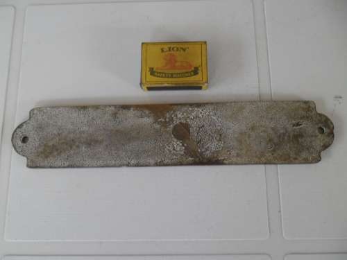 Brass casting plaque size is 255mm long postage is R60
