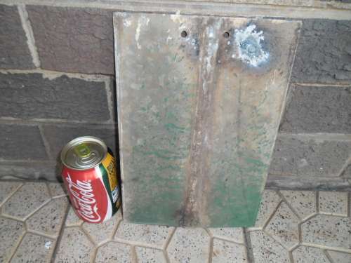 Stunning old very bad condition BEWARE sign size 185mm x 273mm postage R60